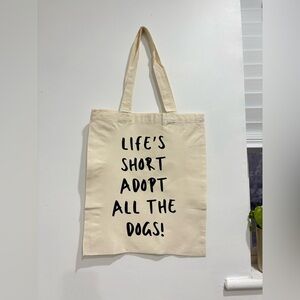 New Custom Rescue Adopt Big Dog Giant Breed Tote Bag